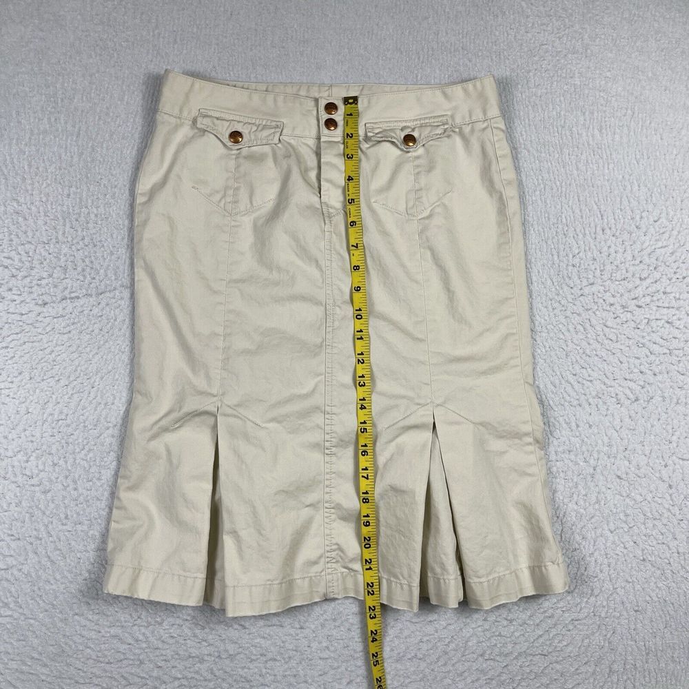Lucky Brand Skirt Womens 28 Beige Career Church Workwear Everyday Boho - Picture 8 of 16